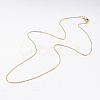 Brass Chain Necklaces X-MAK-L009-03G-2