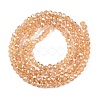 Electroplate Glass Beads Strands EGLA-A044-T1mm-B23-3