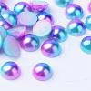 Imitation Pearl Acrylic Cabochons OACR-R063-6mm-01-1