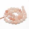 Natural Pink Aventurine Beads Strands G-R448-6mm-12-2