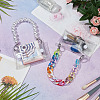 Acrylic Link Pendant Decorations HJEW-OC00031-5