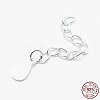 925 Sterling Silver Extender Chains X-STER-F032-11S-1