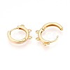 Brass Hoop Earring Finding KK-N261-61G-2