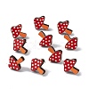 Natual Wood Easter Stud Earrings EJEW-C013-02C-3