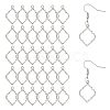 Alloy Open Back Bezel Pendants FIND-WH0111-887P-1