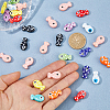 35Pcs 10 Styles Handmade Porcelain Beads PORC-HS0001-13-3