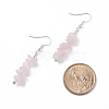 Natural Rose Quartz Chips Beaded Jewelry Set SJEW-JS01232-06-8
