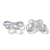 UV Plating Luminous Transparent Acrylic Beads OACR-P010-11A-2