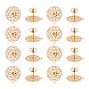 16Pcs 304 Stainless Steel Stud Earring Findings STAS-UN0048-04-1