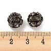 Gunmetal Brass Rhinestone Beads RB-F035-05B-01-3