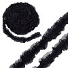 10M Double Layer Polyester Flower Elastic Lace Trim OCOR-DC0001-21B-1