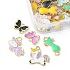 30Pcs 4 Style Alloy Enamel Pendants ENAM-YW0002-97-2