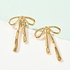 304 Stainless Steel Stud Earrings EJEW-S227-30G-09-4