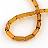 Transparent Glass Bead Strands GLAA-R162-10x4-M-3
