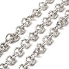 Tarnish Resistant 304 Stainless Steel Textured Cable Chains STAS-B040-02P-1