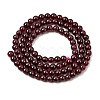 Garnet Round Beads Strands G-O081-03-4mm-4