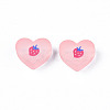 Transparent Printed Acrylic Beads MACR-S373-124-H10-3