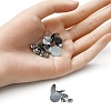 100Pcs 304 Stainless Steel Stud Earring Findings STAS-YW0001-43A-4
