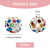 120Pcs Rhinsestone Clay Pave Beads CLAY-FH0001-27B-2