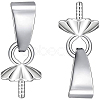 925 Sterling Silver Bails STER-BC0001-16S-1
