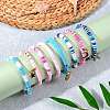 Polymer Clay Stretch Bracelets Sets BJEW-SZ0001-54-4