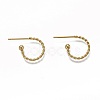 304 Stainless Steel Stud Earring Findings X-STAS-L252-001G-3