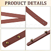 8 Bags 3 Colors PU Leather Bag Handles FIND-CL0001-08-5