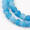 Natural Weathered Agate Beads Strands X-G-G589-8mm-14-6