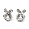 Rhodium Plated 925 Sterling Silver Peg Bails STER-Z001-013P-3