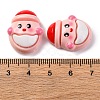 Pink Christmas Theme Resin Cabochons RESI-R451-01C-3