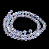 Electroplate Glass Beads Strands X-EGLA-J042-8mm-AB03-2