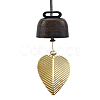 4Pcs Retro Iron Bell Pendants IFIN-LP0001-38-3