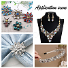 94Pcs 6 Style Pointed Back Glass Rhinestone Cabochons RGLA-FG0001-10-6