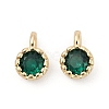 Brass Pave Cubic Zirconia Pendants KK-H204-03KCG-06-1