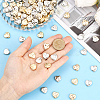 200Pcs 2 Colors CCB Plastic Beads CCB-PA0001-20-3