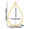 Stainless Steel Open Back Bezel Pendants PW-WGB5BE7-49-1