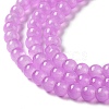Baking Paint Imitation Jade Glass Round Bead Strands X-DGLA-Q021-4mm-44-3