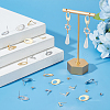 40Pcs 4 Style Rectangle & Oval 304 Stainless Steel Stud Earring Findings STAS-UN0054-35-2