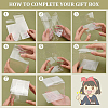 Transparent Plastic PET Box Gift Packaging CON-WH0052-9x9cm-4