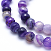 Natural Striped Agate/Banded Agate Beads G-J371-13-8mm-3