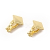 Alloy Clip-on Earring Findings PALLOY-M208-04G-2