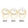 Oval Brass Cup Peg Ring Settings LS-KK-N274-38G-4
