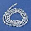Electroplate Glass Beads Strands EGLA-R020-8x4mm-13-2