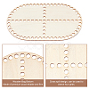 Wooden Crochet Basket Base TOOL-WH0051-16-6