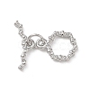 Brass Toggle Clasp KK-D289-53C-P-1