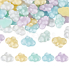 50Pcs 5 Colors Transparent Resin Cabochons RESI-GA0001-40-1