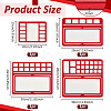 4Pcs 4 Styles Felt Bead Design Board DIY-BC0012-77-2