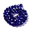 Electroplate Transparent Glass Beads Strands EGLA-A035-T10mm-A06-2