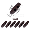 Rice Wooden Buttons BUTT-WH0020-14-4