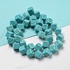 Dyed Synthetic Turquoise Beads Strands G-G075-C02-01-3